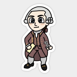 Chibi John Hancock (Large Print) Sticker